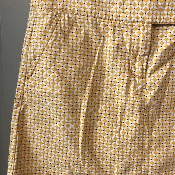 NWOT JCrew yellow print mini skirt - Picture 2 of 5